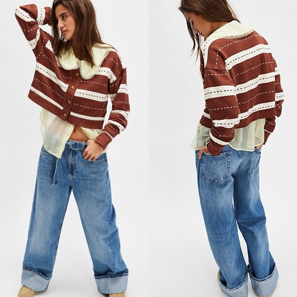 Free People Sweaters - Free people Grace Printed Cardi